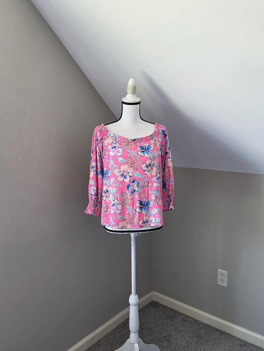 Lilly Pulitzer Lessa Off The Shoulder Top